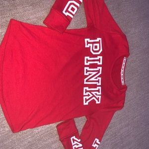 Pink fitted long sleeve